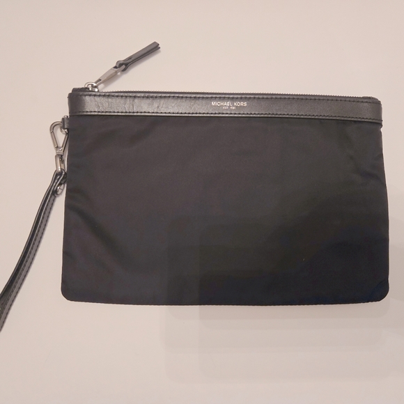 Michael Kors Mens Zip Travel Pouch With Strap - Picture 1 of 7